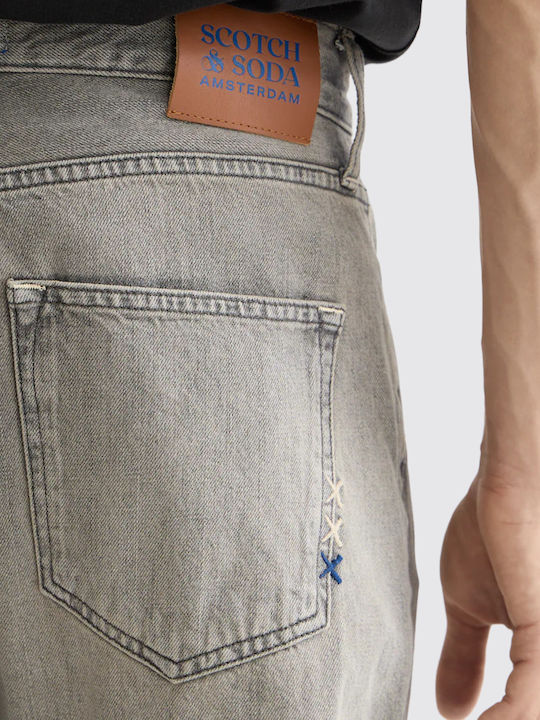Core Dean Men's Jeans with Loose Tapered Fit Gray
