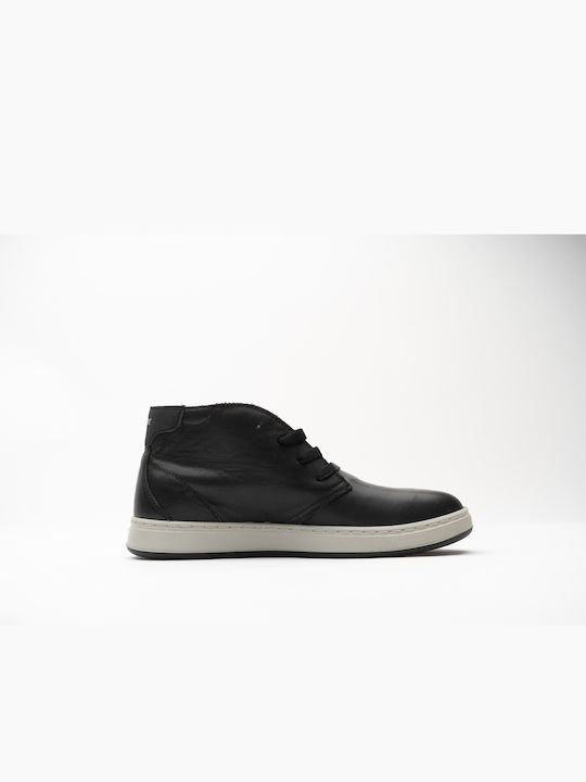Leder Schwarze Herrenstiefel Wasserdicht