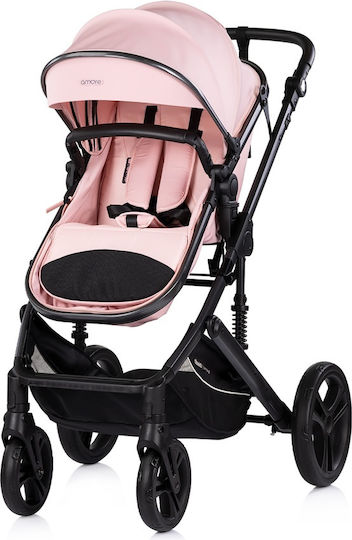 Chipolino Amore Reversible 2 in 1 Baby Stroller Suitable for Newborn Powder Pink