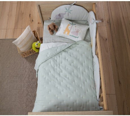 Nef-Nef Homeware Special Star Σετ Βρεφικό Κουβερλί Microfiber Λευκό 110x150cm