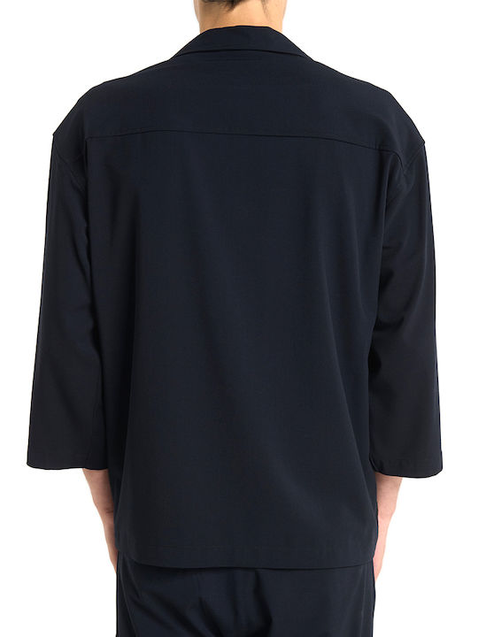 Royal Denim Langärmeliges Overshirt in Normale Passform Blau