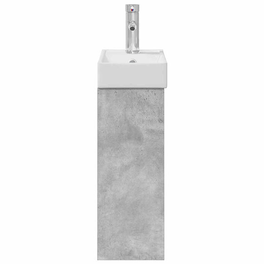 vidaXL Плот със Смесител M40.5xШ22.5xВ62cm Сив
