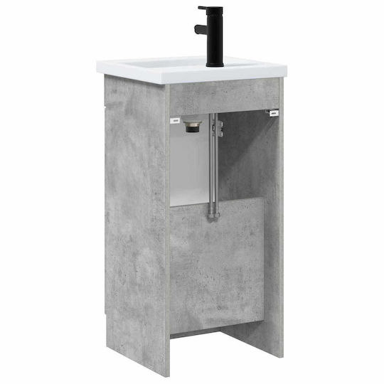 vidaXL Badezimmer Waschtisch-Einheit M42xB40xH84.5cm Grau