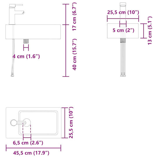 vidaXL Плот с Мивка М45.5xШ22.5xВ84см Кафяв