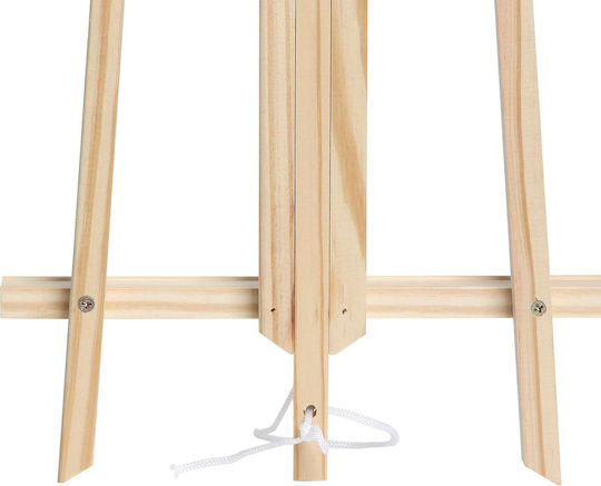 Adjustable 40 Cm Pine Wood Table Easel Brush