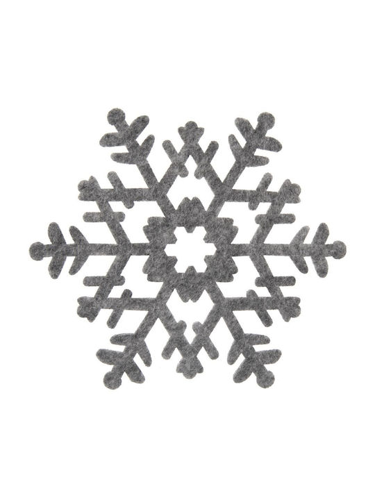 Orion Σουπλά από Τσόχα Γκρι 13.5cm 6τμχ