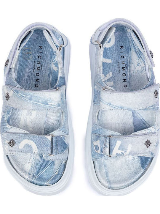 Дамски Сандали Flatforms Светлосини