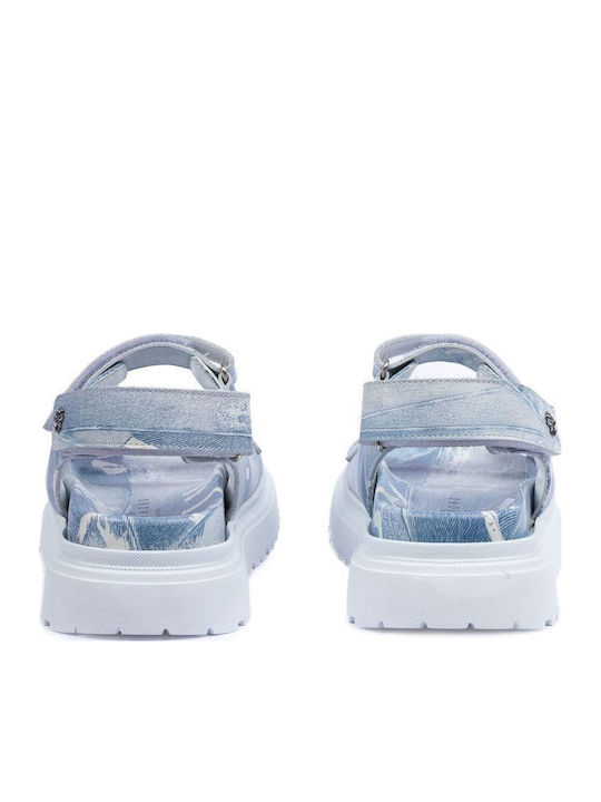 Дамски Сандали Flatforms Светлосини