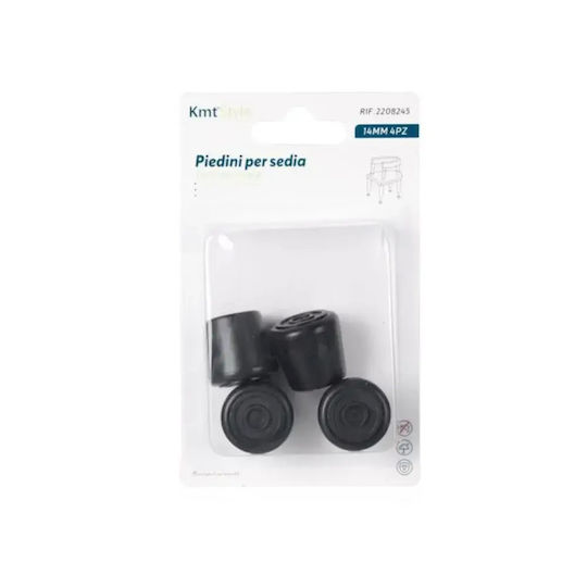Tpster Dopuri Rotunde cu Cadru Exterior și Diametru 14mm 4buc 150202