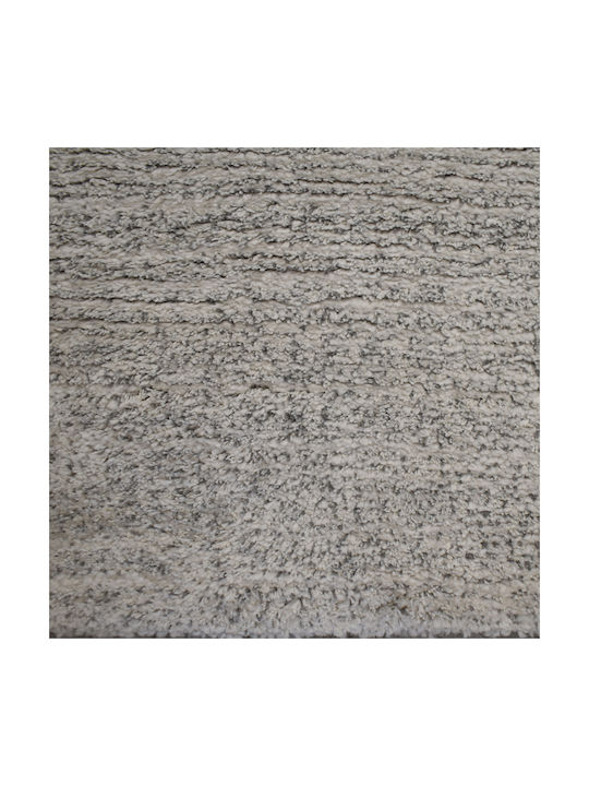 Covor Rectangular Shaggy Gri Deschis/Ecru 240x300cm