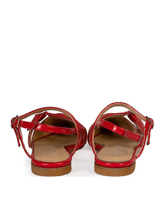 Damen Ballerinas Slingback in Rote Farbe GT DELIA2312 ROT