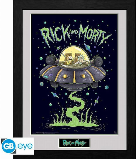 Gbeye Rick Morty Print Înramat Navă 30x40