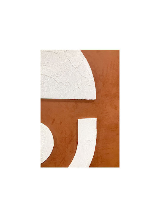 Equilibrium Decorative Painting Frame 82.6x4.3x122.6cm Canvas Orange Ps 034675