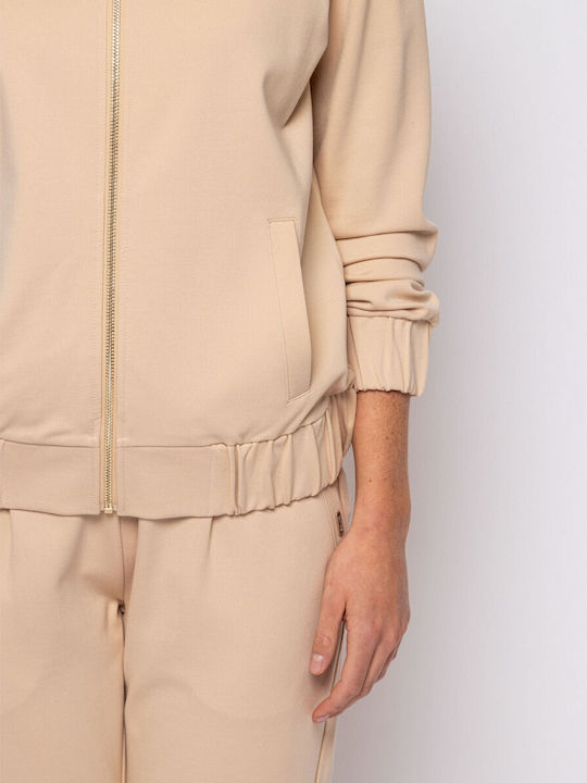 Damen Strickjacke Beige