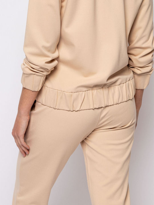 Damen Strickjacke Beige