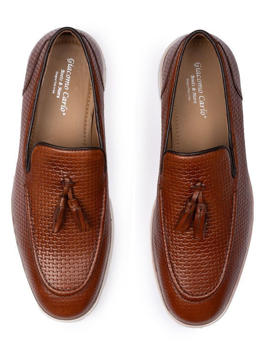 Men's Loafers in Tabac Brown Color