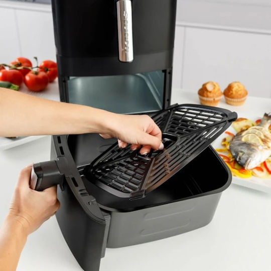 Taurus Air Fryer με Διπλό Αποσπώμενο Κάδο 13lt Ασημί