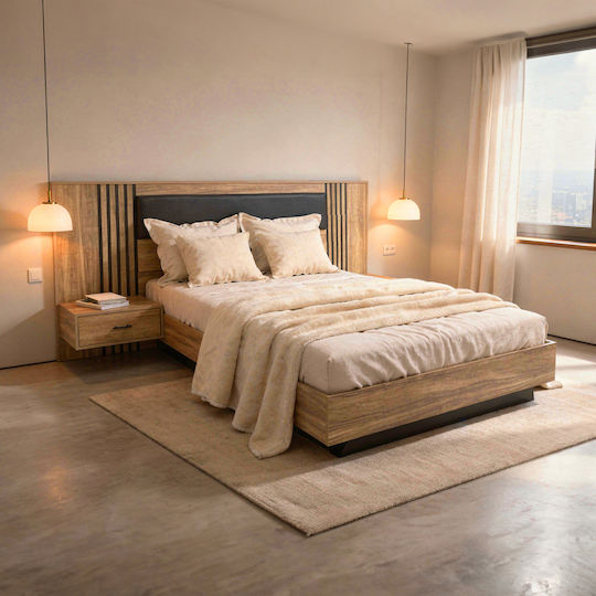 Harry Κρεβάτι Υπέρδιπλο για Στρώμα 160x200cm Φυσικό Ξύλου Harry Κρεβάτι Υπέρδιπλο για Στρώμα 160x200cm Φυσικό Ξύλου