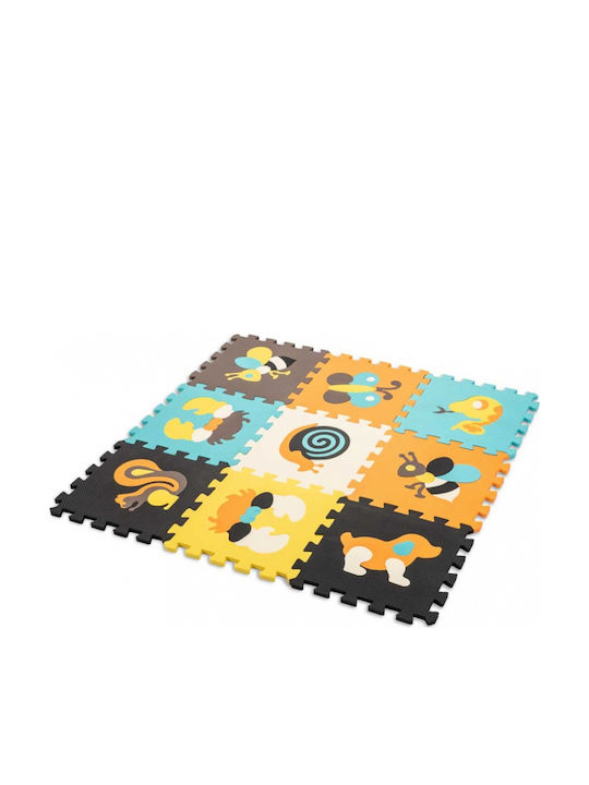Kruzzel Interaktives Kinder-Bodenpuzzle mit Tieren 9 Teile