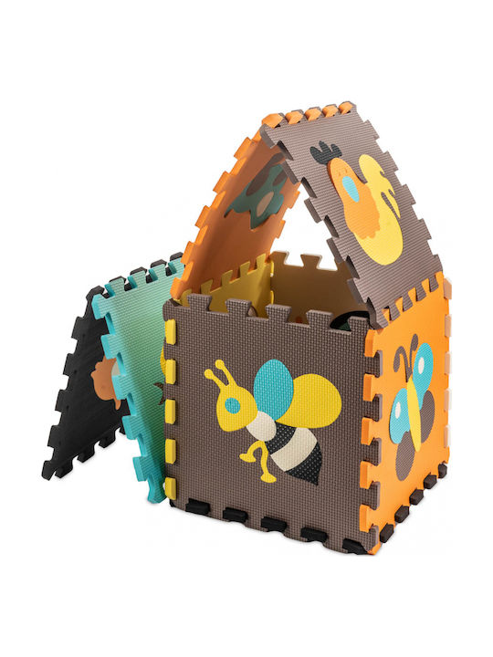 Kruzzel Interaktives Kinder-Bodenpuzzle mit Tieren 9 Teile