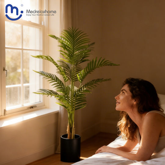 Medrelaxhome Decorative Artificial Palm Tree Plant H140cm