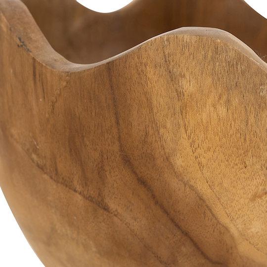 Artekko Bol Decorativ Din Lemn Maro 26x26x4cm