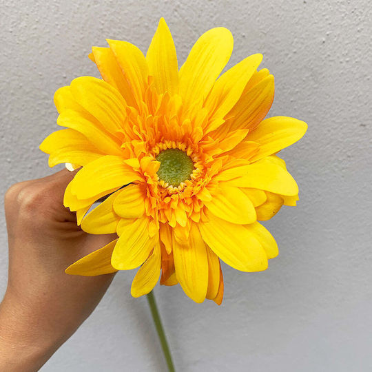 Koart Margarita2 Yellow Artificial Flower Real Touch 65 cm 1 piece