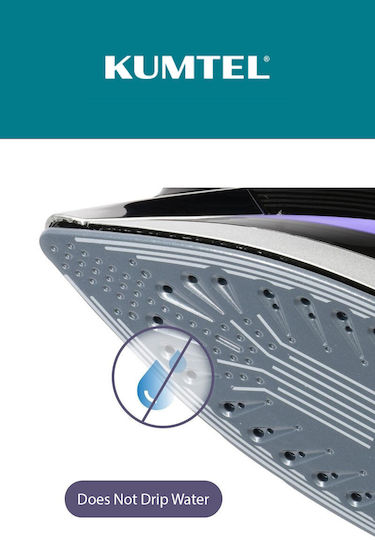 Kumtel Ютия с Пара 2200W Бяло синьо