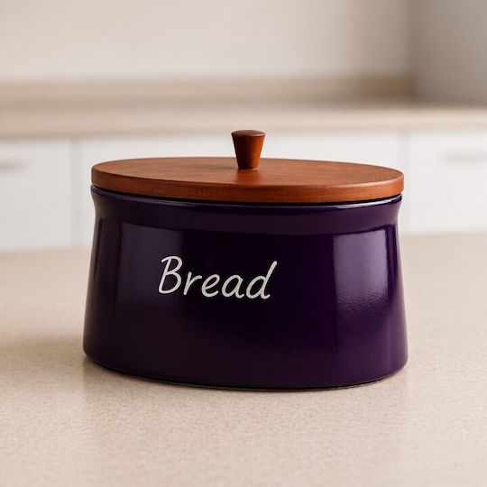 Galifas Brotkasten mit Deckel Lila 32x22x20cm