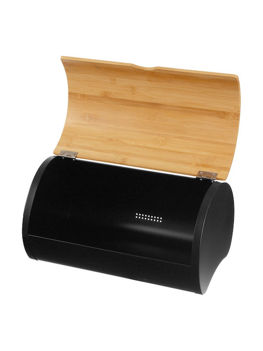 Brunbeste Bread Box made of Bamboo Black 38x27cm