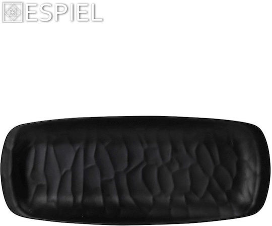 Espiel Wavy Matte Πιατέλα Σερβιρίσματος Ορθογώνια Μελαμίνης Μαύρη 33.5x13.5εκ. Espiel Wavy Matte Πιατέλα Σερβιρίσματος Ορθογώνια Μελαμίνης Μαύρη 33.5x13.5εκ.