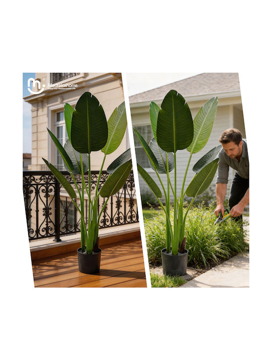 Medrelahome Διακοσμητικό Τεχνητό Φυτό Στρελίτσια (Strelitzia) h120cm
