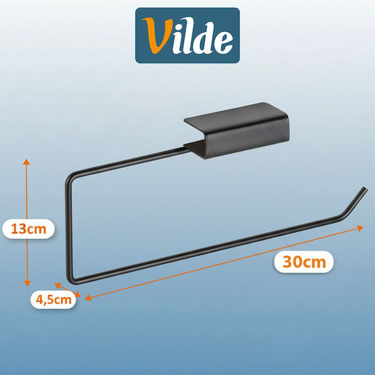 Orion Suport pentru prosoape de hârtie Metalică Neagră 30x4.5x13cm B05780