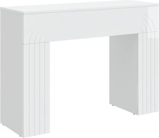 Wooden Console White L102xW35xH75cm