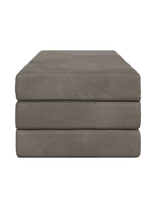 vidaXL Velvet Floor Pillow Light Gray 67x120cm