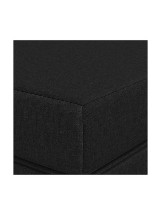 vidaXL Pernă De Podea Neagră 67x160cm
