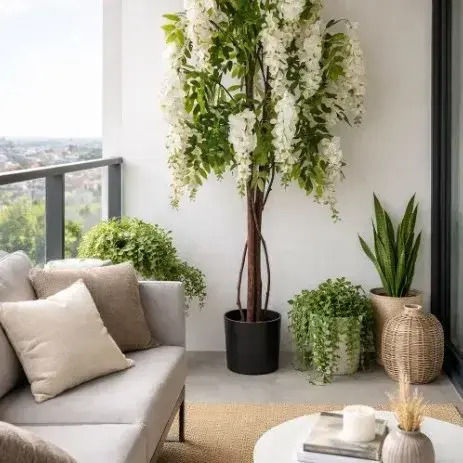 Plantă Artificială în Ghiveci White 150cm ForAll