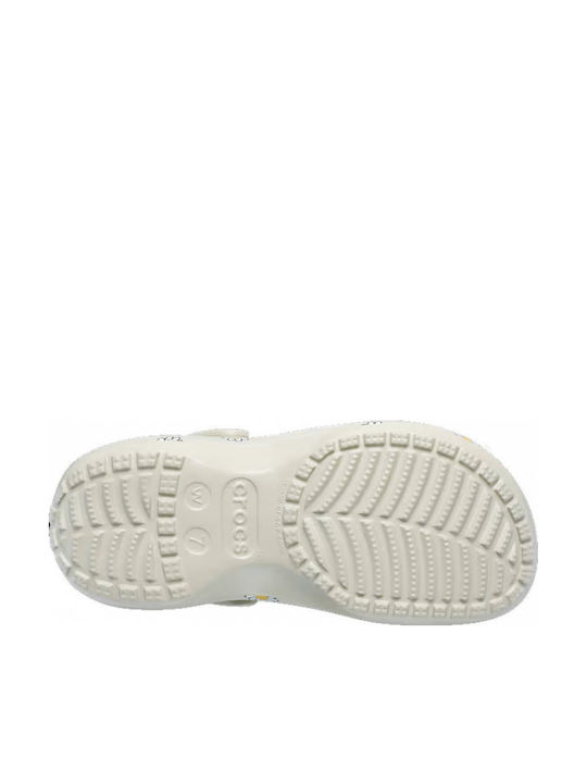 Crocs Classic Platform Women's Clogs Beige