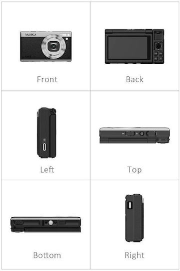 Yashica Tank Compact Camera 12MP Optical Zoom 8x Black