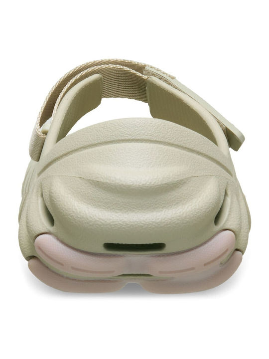 Crocs Echo Γυναικεία Σαμπό Μπεζ