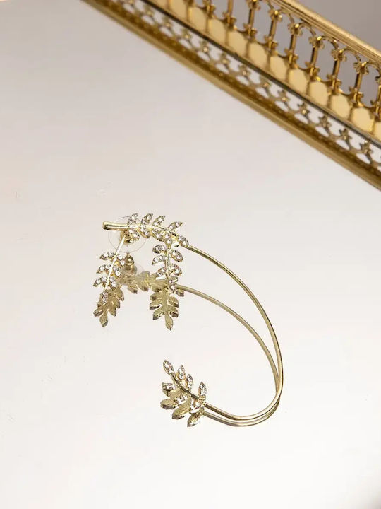 Σκουλαρίκι Ear Cuff Δεξί Χρυσό Χρυσό