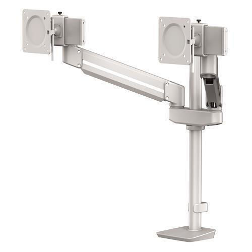 Fellowes Acc Arm Modular Desktop Stand for 2 Monitors up to 32" with Arm Silver