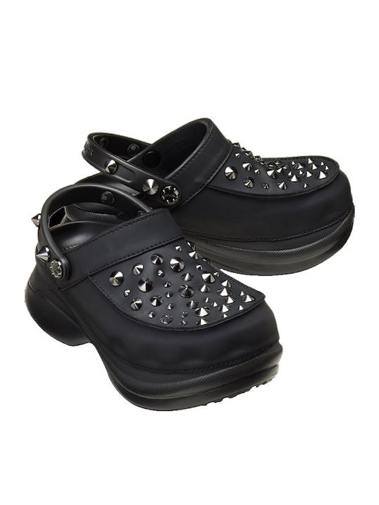 Crocs Bae Studded Femei Sabot Negre