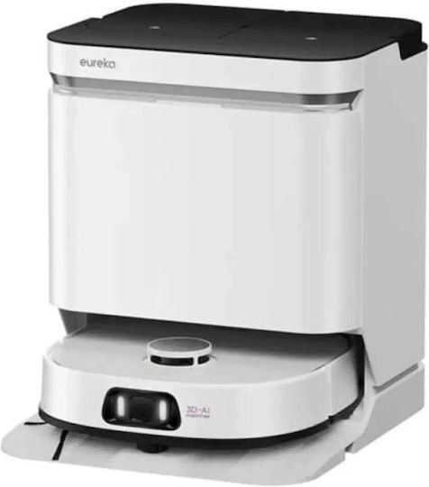 Eureka J15 Ultra Прахосмукачка Робот с Картографиране с Лазер и Всмукателна Мощност 19000Pa Бяла