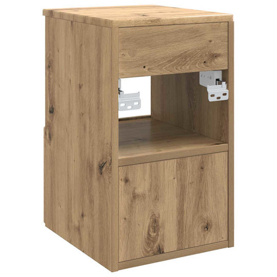 vidaXL Badezimmer Waschtisch-Einheit M30xB44.5xH50cm Eiche