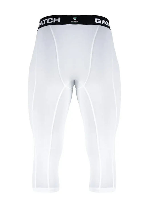 GamePatch Ανδρικό Αθλητικό Κολάν Compression Capri Λευκό