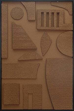 Atmosphera Segeltuch 3D Jilani 60 x 90 cm – Braune Relief 210455