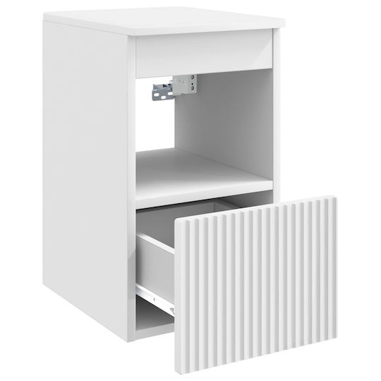 vidaXL Vanity Unit Without Sink M30xD35xH50cm White