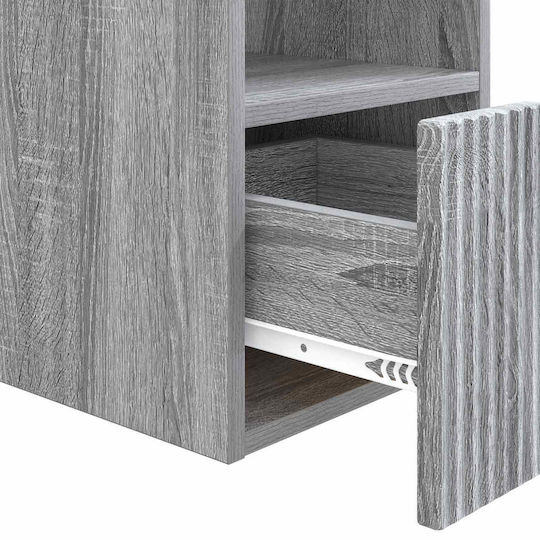vidaXL Bathroom Vanity Unit Without Sink M30xL41xH50cm Gray Sonoma