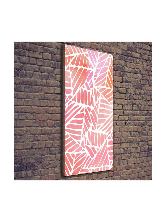 Wandbild Segeltuch Sorgfältiges Finish Abstraktes Design 50x125 cm
